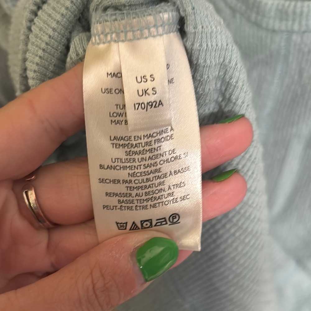 We The Free Light Blue Cut Out Sweater - Picture 4 of 10